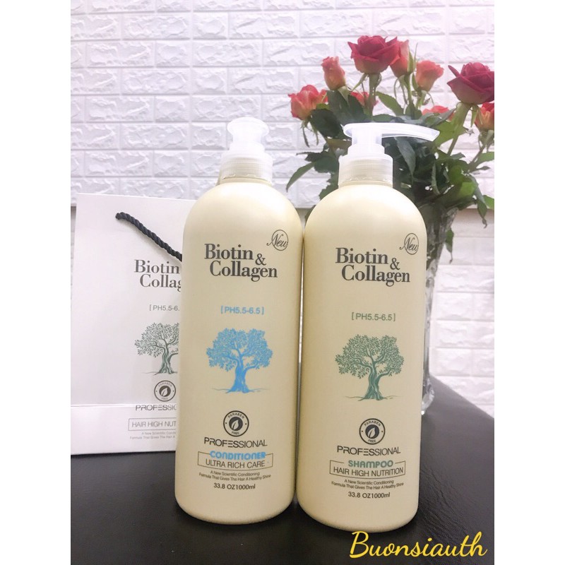  Cặp Dầu Gội Xả Biotin Collagen 1000ml | BigBuy360 - bigbuy360.vn