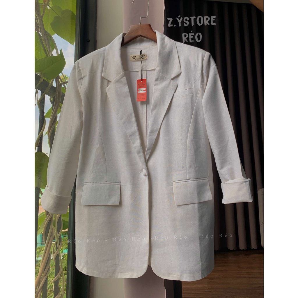 Blazer Linen 3 túi- trẻ trung, hiện đại, nhẹ nhàng | BigBuy360 - bigbuy360.vn