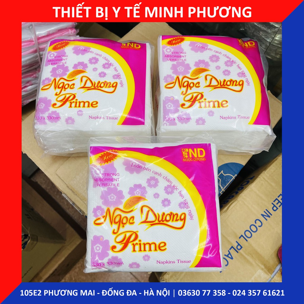 Khăn giấy vuông Ngọc Dương Prime giá rẻ