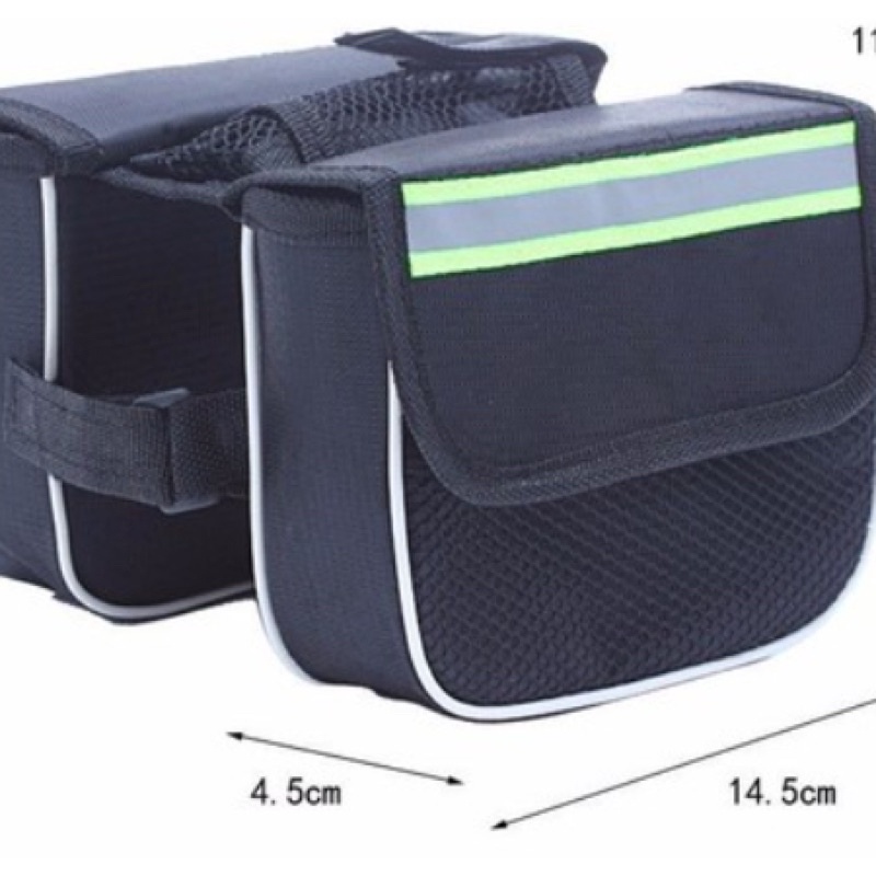 Túi xe đạp/túi treo xe đạp Shimano giá rẻ, túi rộng, thoáng, 2 ngăn 2 bên