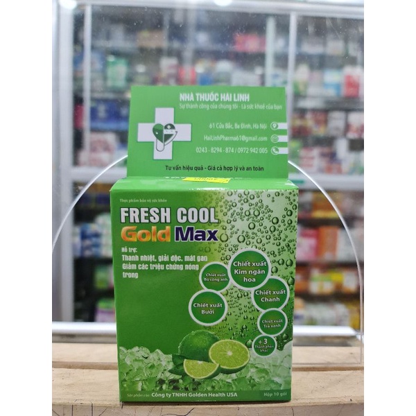 [CHÍNH HÃNG] FRESH COOL GOLD MAX - Giúp thanh nhiệt, giải độc, tăng sức đề kháng