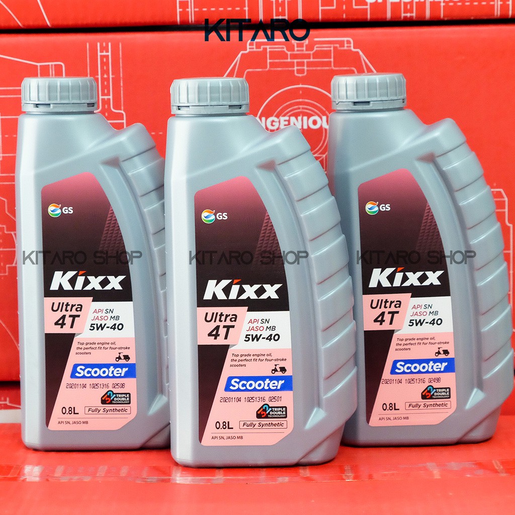 Nhớt Kixx Ultra 4T Scooter 5W40 800ml Full Tổng Hợp Dành Cho Xe Tay Ga