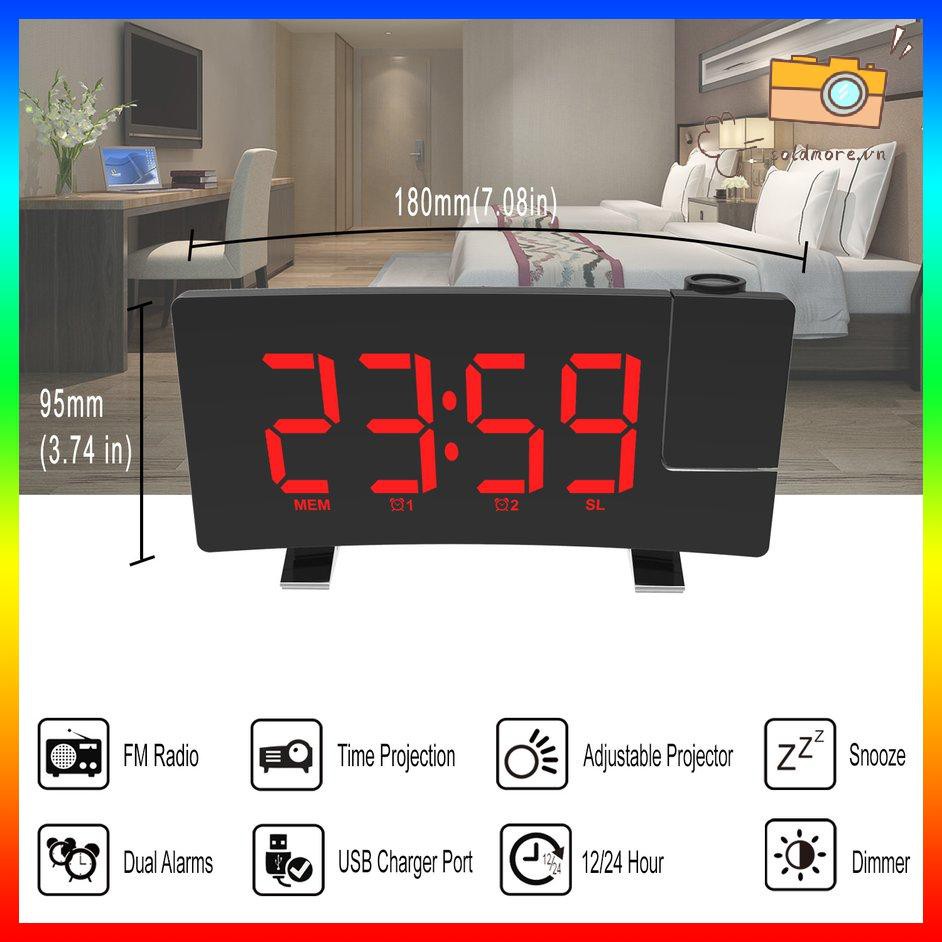 Đồng Hồ Báo Thức Điện Tử Có Đèn Led Chất Lượng Cao