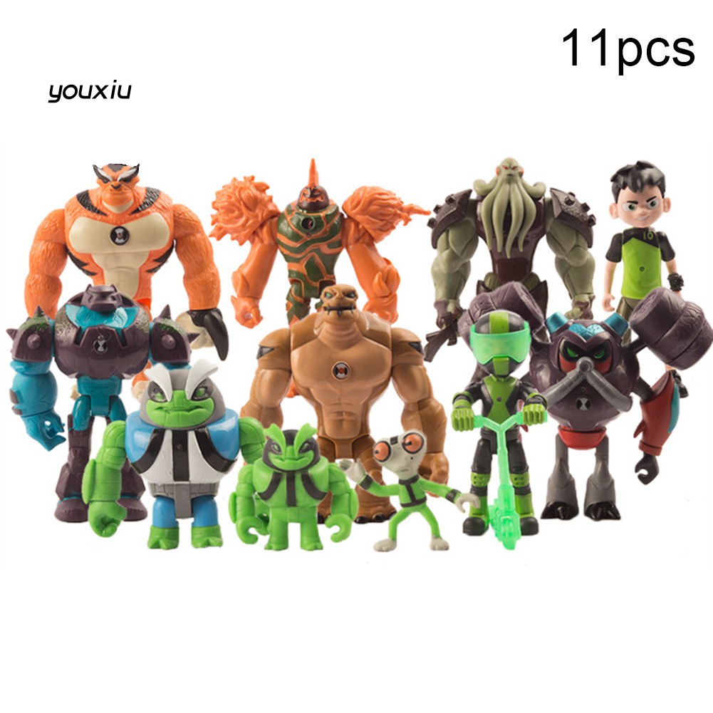 Set 11 đồ chơi nhân vật trong phim BEN 10