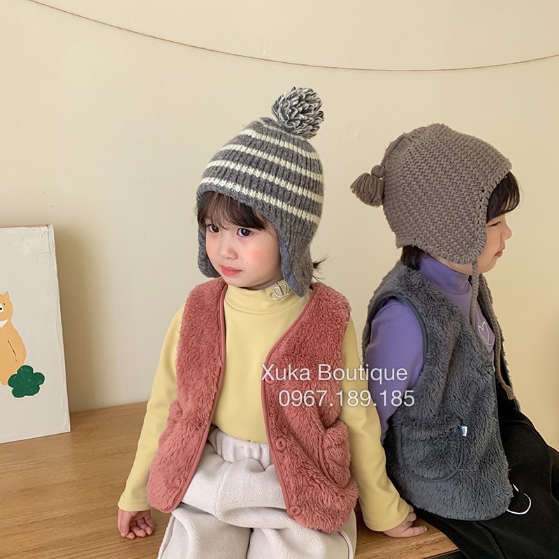 Áo Khoác Gile Lông Cừu Siêu Nhẹ Siêu Ấm Bé Trai Bé Gái SALE Giá Sốc  Xuka Boutique