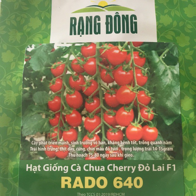 [Giống Sai Trái, Chịu Nhiệt] Hạt Giống Cà Chua Cherry Đỏ Lai F1