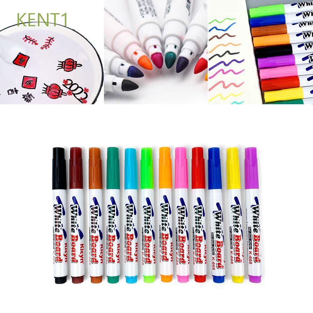 Set 8/12 bút viết bảng trắng nổi trên mặt nước có thể xóa sạch giáo dục sớm cho bé tiện dụng