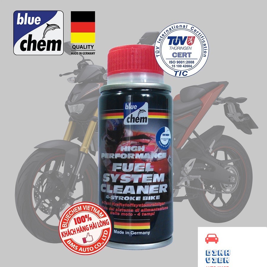 { SIÊU VỆ SINH } Dung dịch vệ sinh hệ thống nhiên liệu động cơ xăng XE MÁY (Fuel System Cleaner) Bluechem 50ml