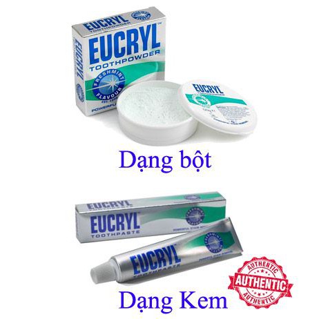 KEM / BỘT TRẮNG RĂNG ANH EUCRYL