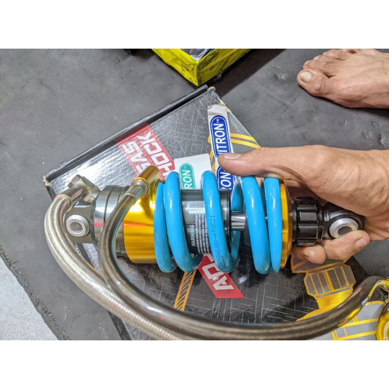 Phuộc Nitron bình dầu xoay 360 tăng chỉnh HPA gắn mọi dòng xe Exciter 2010 Ex 135 Ex 150 Ex 155