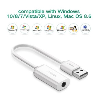 Cáp chuyển USB ra audio 3.5mm (Mic và Tai Nghe)  ( 80864  , 30712 ) Ugreen