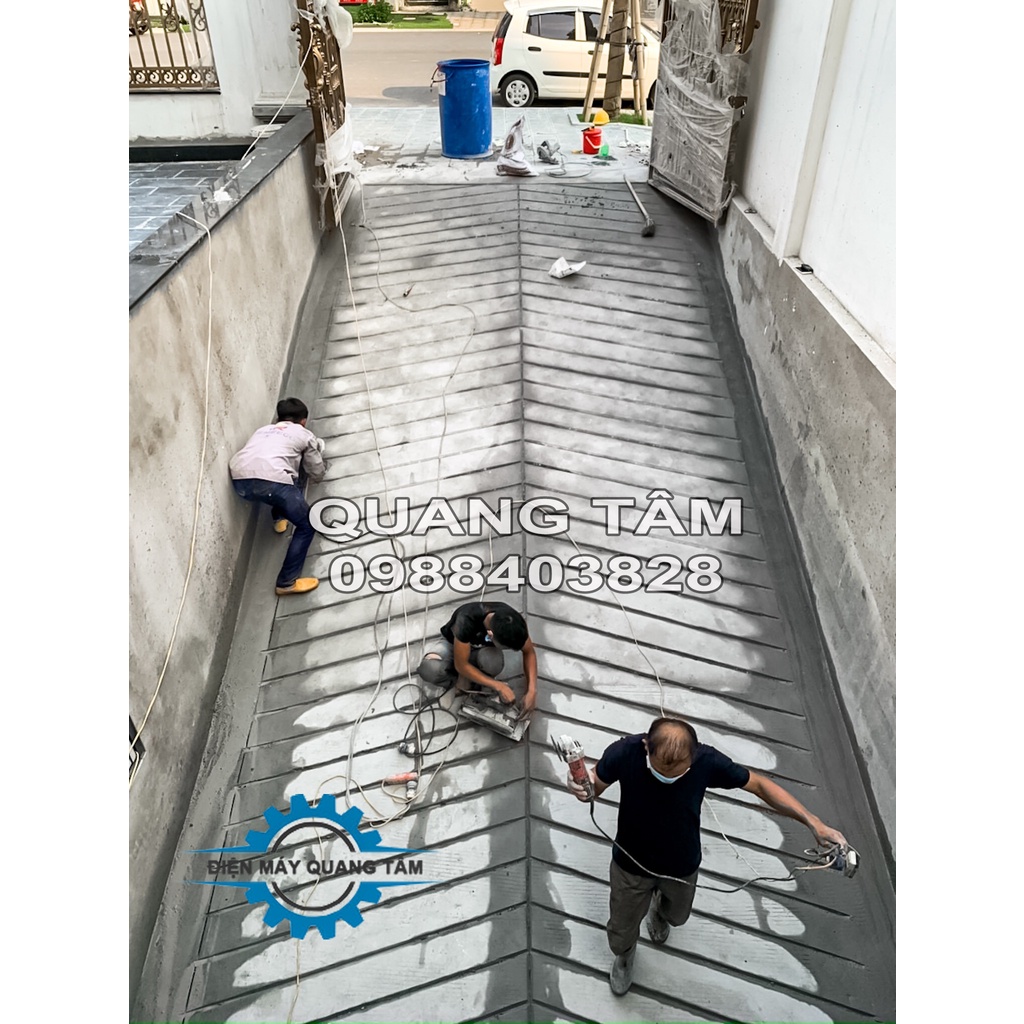 Máy Cưa Gỗ 185mm Dongcheng DMY02-185  - Ứng Dụng Thi Công Cắt Ramp Dốc Bê Tông