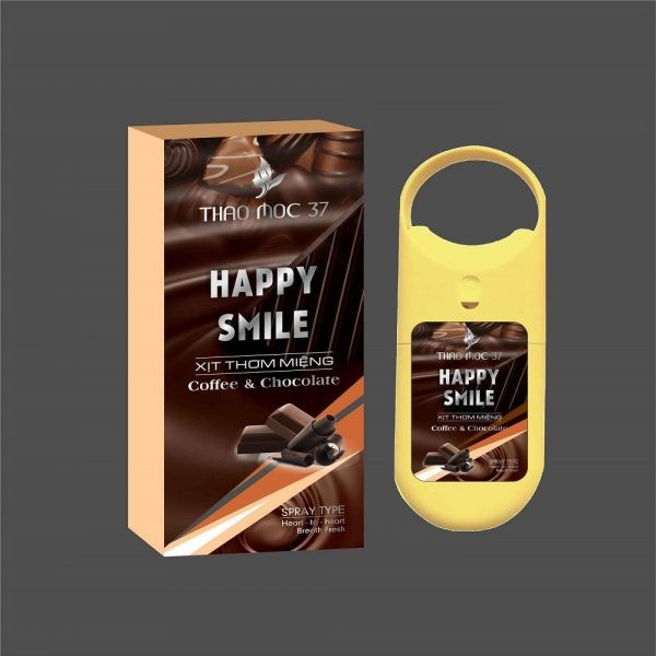[Thảo Mộc 37] Xịt Thơm Miệng HAPPY SMILE Coffee-Chocolate, Giúp Hơi Thở Thơm Mát, Tự Tin Trong Công Việc và Cuộc Sống