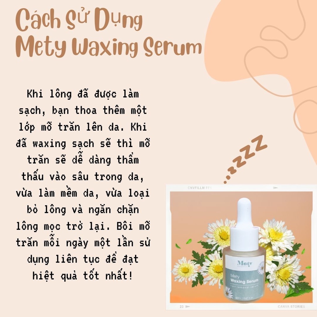 Mỡ trăn triệt lông vĩnh viễn Mety waxing serum nguyên chất  dùng cho Bikini, Vùng Kín, Chân Tay, Nách