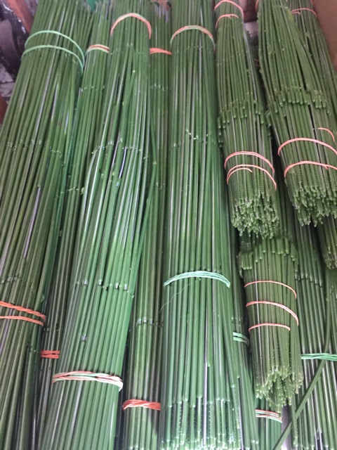 Cành nhựa gắn hoa