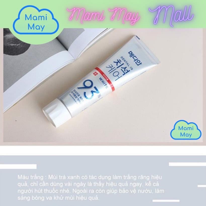[RẺ NHẤT THỊ TRƯỜNG] Kem đánh răng số 01 Hàn Quốc Median 93% Dental IQ 120g - cao răng, ố vàng, hôi miệng, viêm nướu