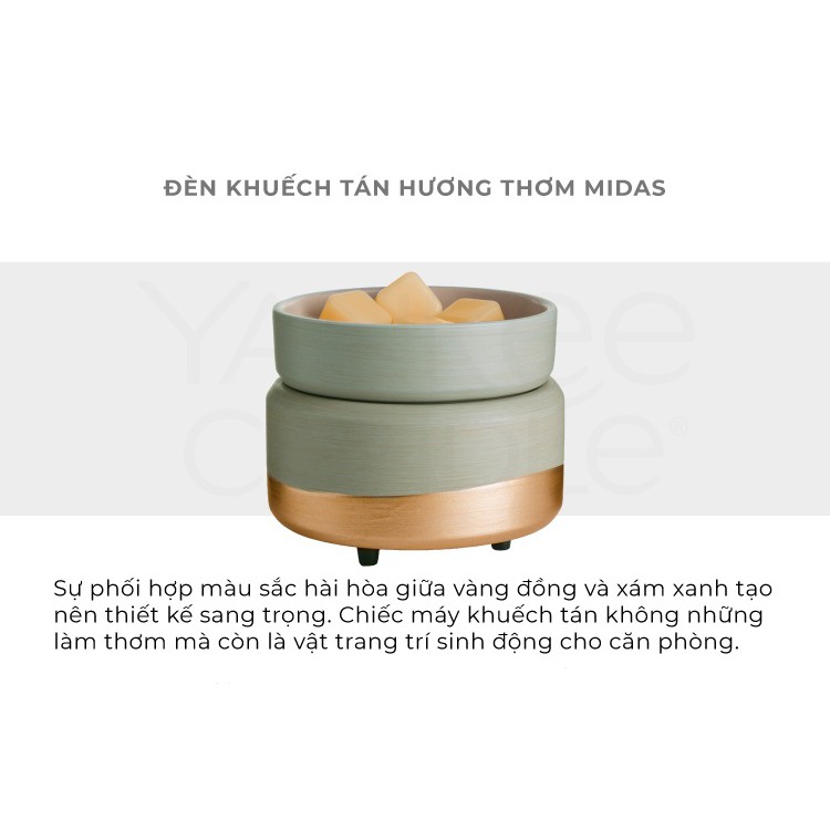 Máy khuếch tán hương thơm 2 trong 1 Yankee Candle - Midas