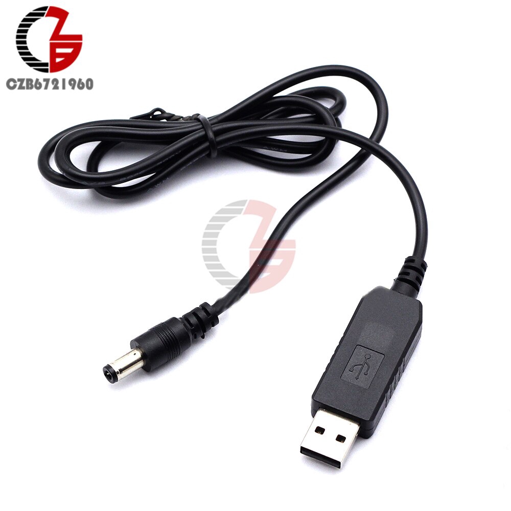 Cáp chuyển đổi sạc USB 5V qua 12V DC 5.5x2.1mm Jack cắm 5V đến 9V 12V DC-DC | BigBuy360 - bigbuy360.vn