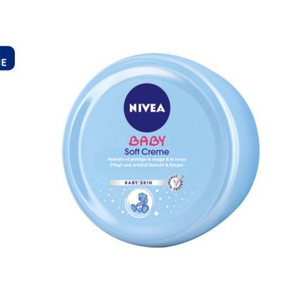 Kem dưỡng da Nivea Baby soft creme cho trẻ em từ sơ sinh