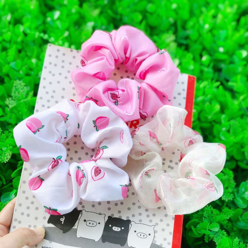 Sỉ 100 scrunchies nhiều họa tiết xinh