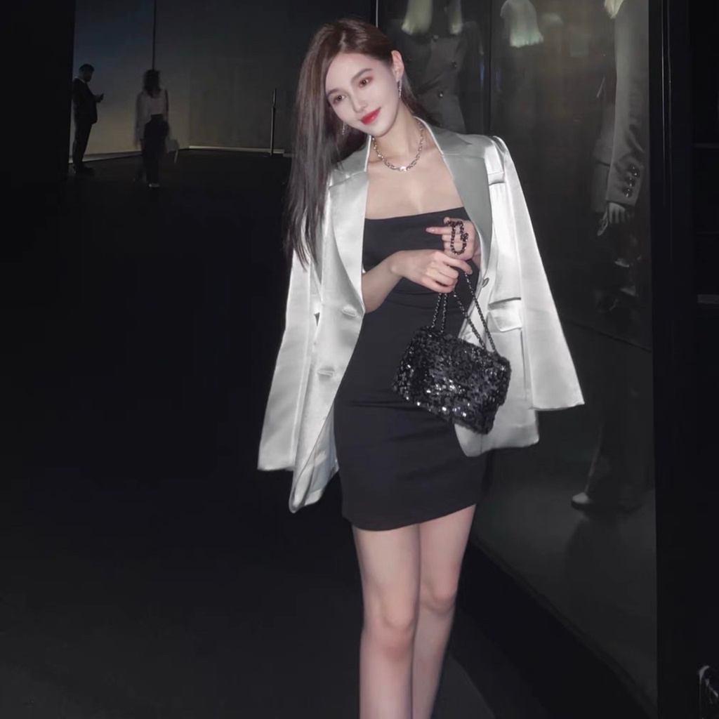 Váy 2 dây body sợi bún thun gân dày đẹp ôm body 2 dáng ngắn dài freesize