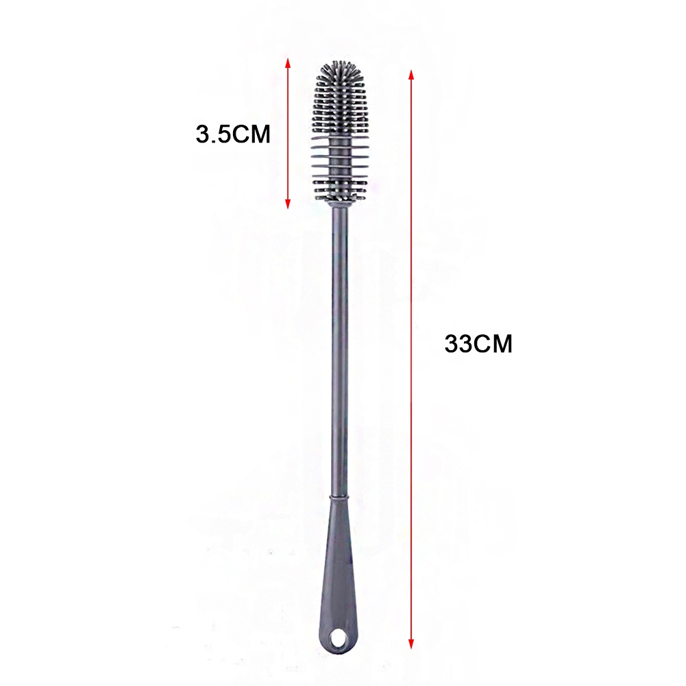 Bàn Chải Vệ Sinh Ly Cốc Thủy Tinh Cán Dài Tiện Dụng
