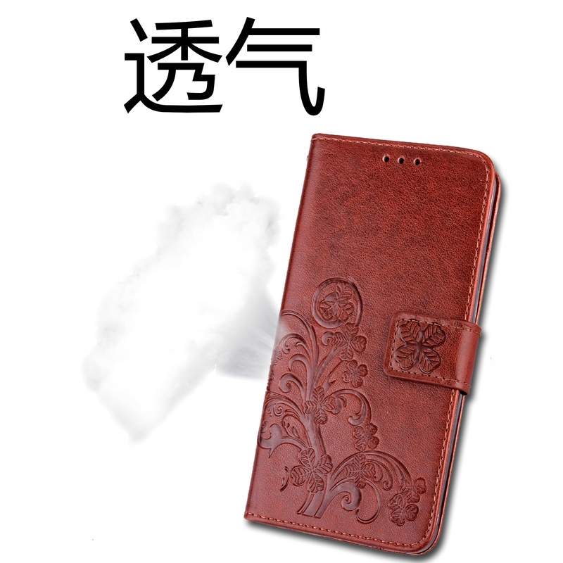 bao da nắp gập họa tiết cỏ 4 lá cho samsung m40 m30 m20 a30s a20s a10s | BigBuy360 - bigbuy360.vn