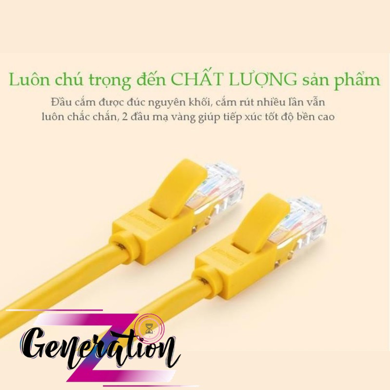 [Mã ELORDER5 giảm 10k đơn 20k] Cáp mạng bấm sẵn 2 đầu Cat5e Ugreen dài 1M - 10M