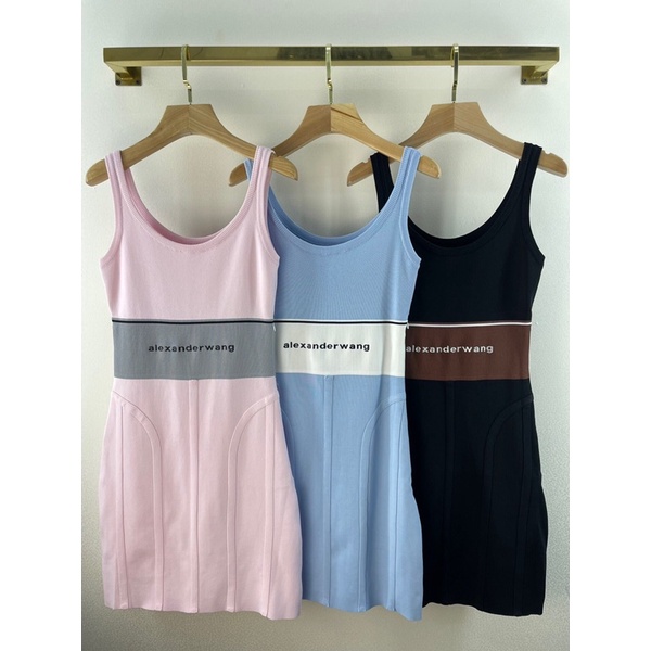 Đầm hai dây dáng suông thương hiệu Alexander Wang cao cấp chất liệu mềm mại thoải mái