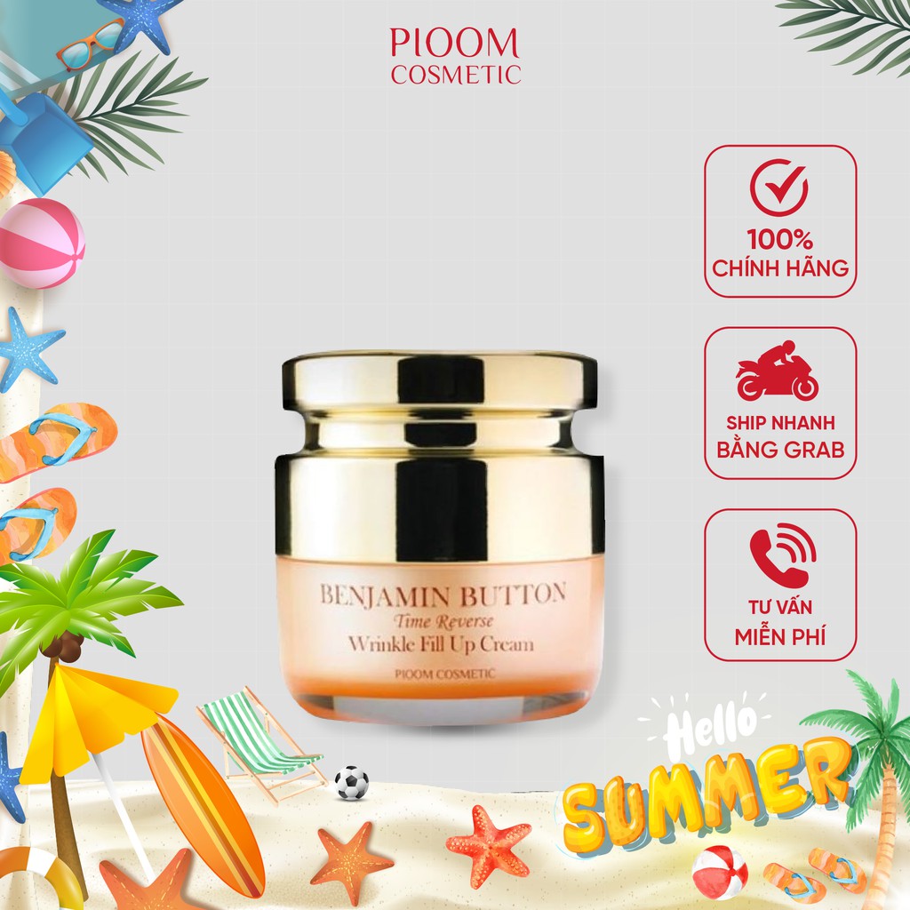 Kem dưỡng da PIOOM BUTTON TIME REVERSE WRINKLE FILL UP CREAM chống lão hóa 50ml