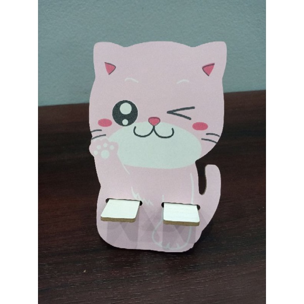 Kệ Điện Thoại Bằng Gỗ Hình Thú Dễ Thương