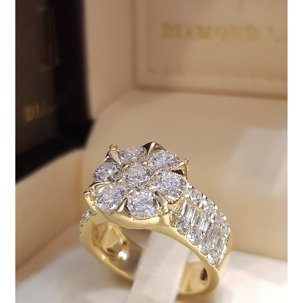 Nhẫn mạ vàng đính đá Zircon mới