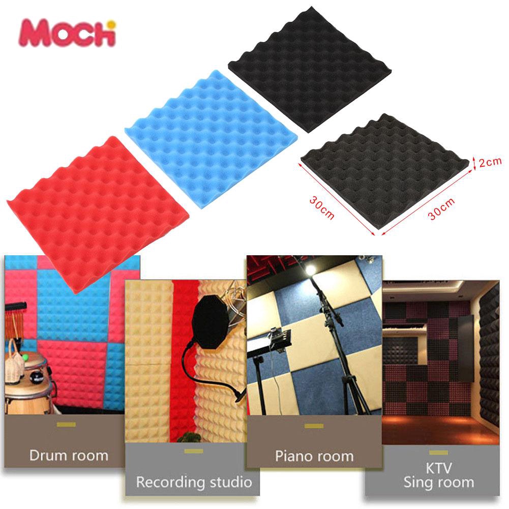 10pcs Miếng xốp dán tường cách âm 30*30cm tiện lợi Chống cháy