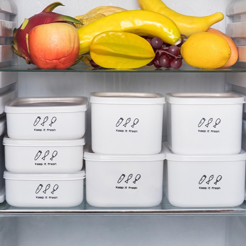 Hộp Đựng Thực Phẩm Sức Chứa Lớn Có Nắp Đậy Tiện Dụng Cho Tủ Lạnh