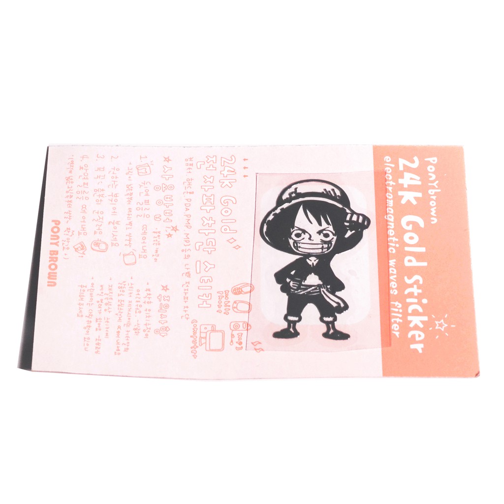 [thanh lý bán lỗ]Sticker Anime chibi màu kim loại - One Piece H2 [AAM] [PGN30]