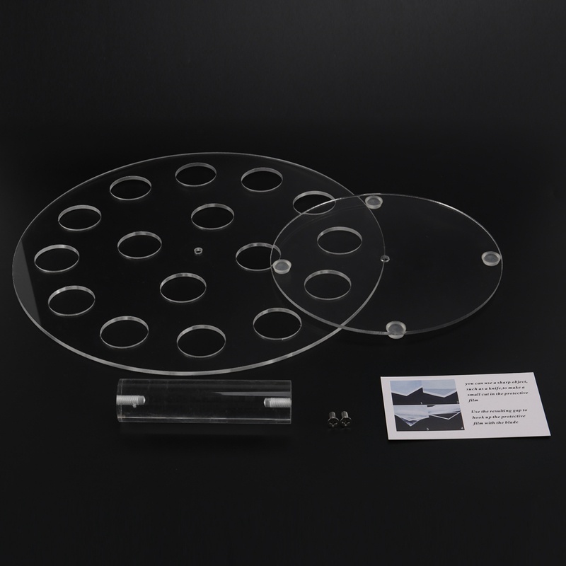 Giá Đỡ Kem Ốc Quế / Sushi 16 Ngăn Bằng Acrylic Trong Suốt