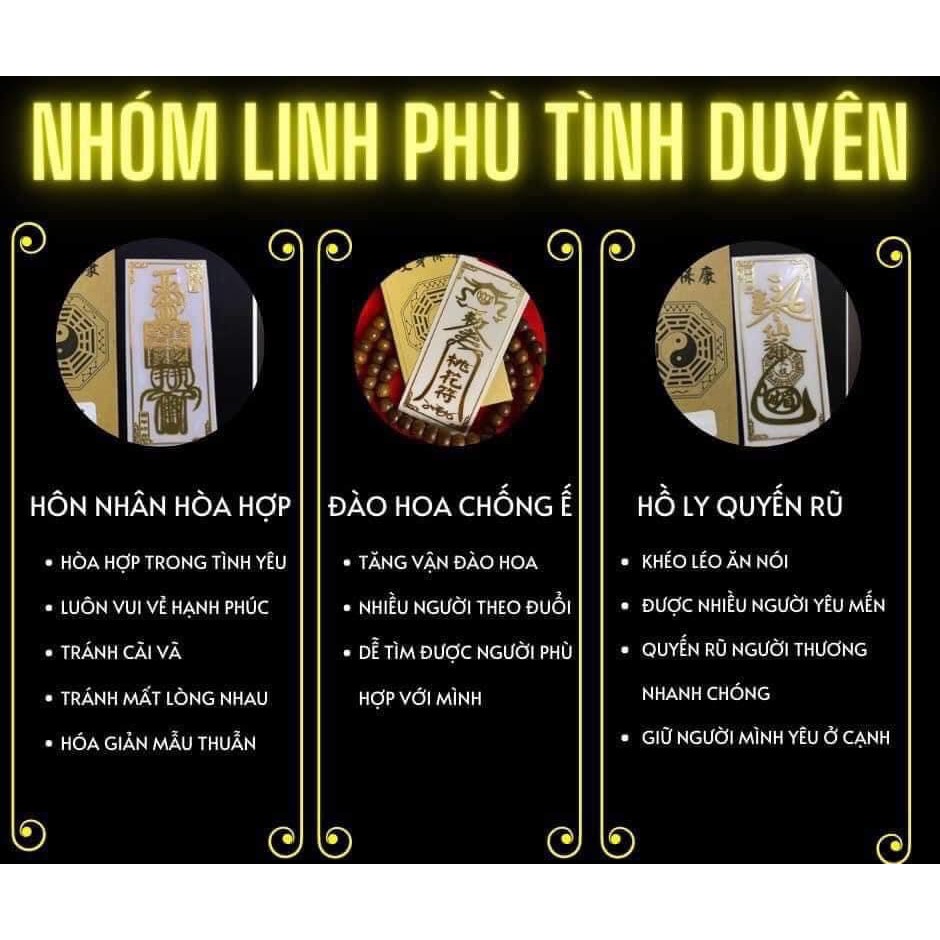 Combo miếng dán linh phù dán điện thoại đẹp lung linh