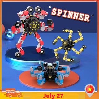 Con Quay Đồ Chơi Spinner Robot Biến Hình Thông Minh Cho Bé, Biến Hình Đa Dạng, Con Quay Hồi Chuyển