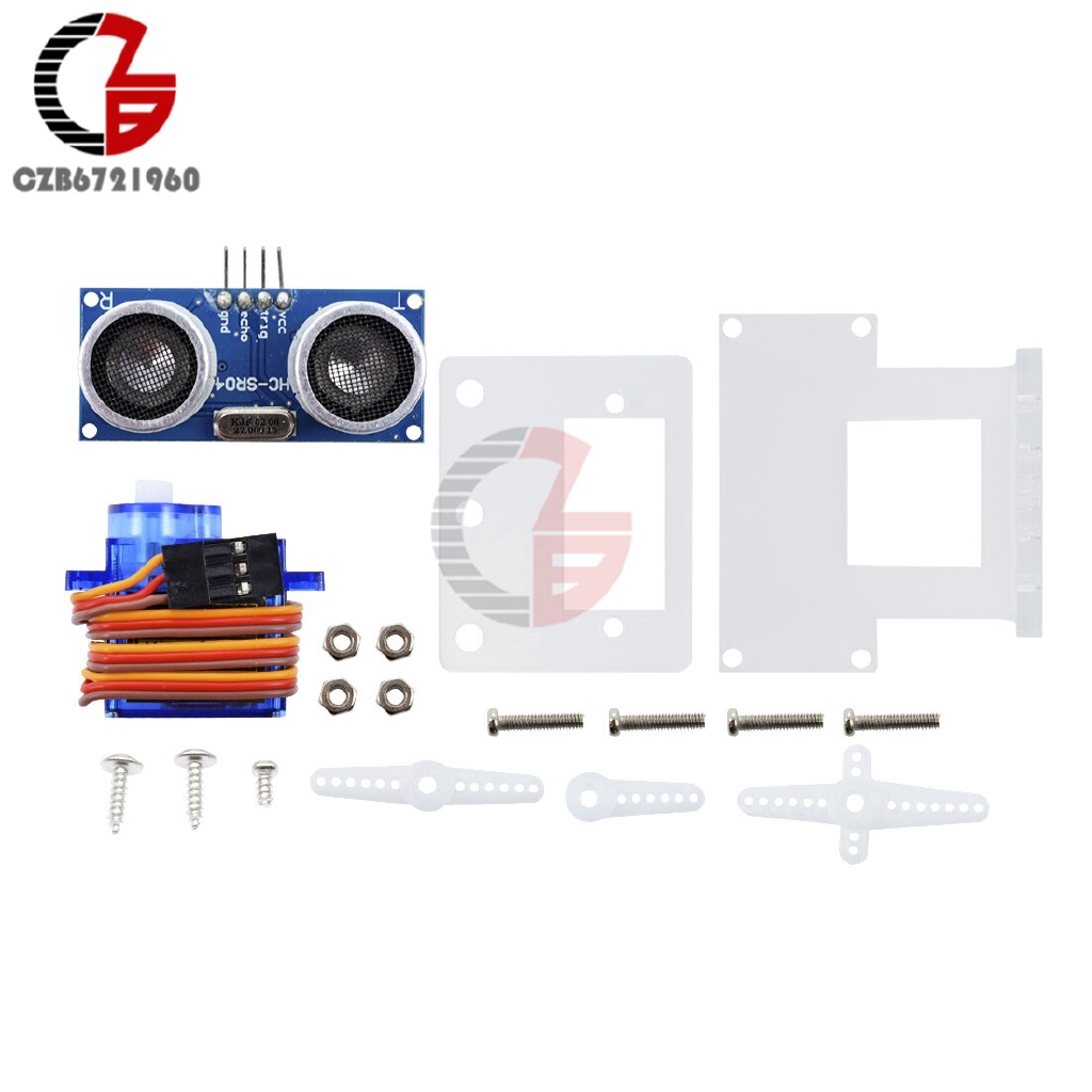 Ultrasonic SR04 + SG90 Servo + Bracket HC-SR04 Distance Sensor Module SG90 Micro Servo for Arduino RC 250 450 Helicopter