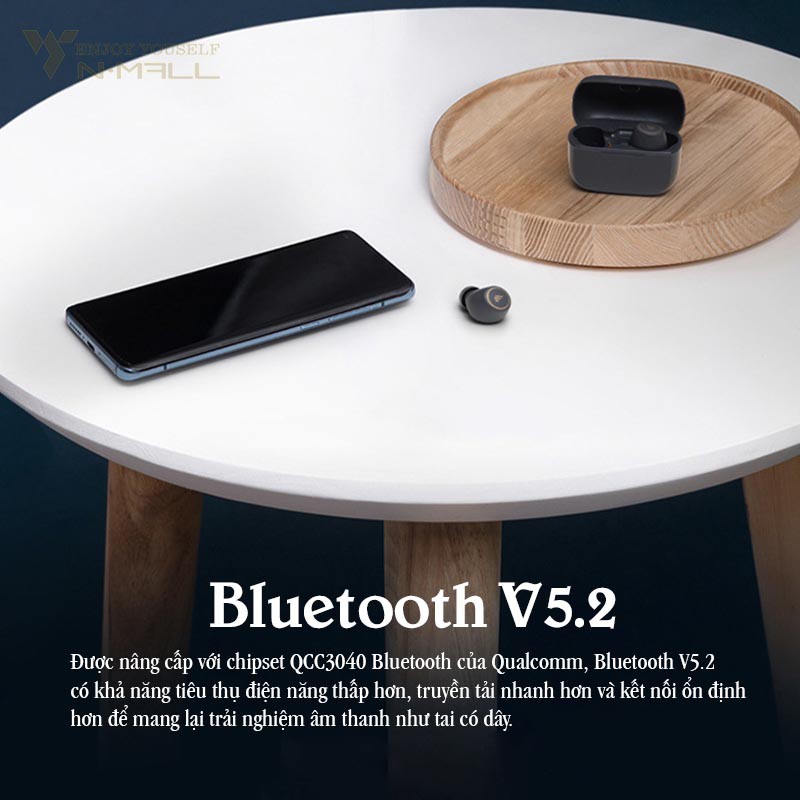 Tai nghe Bluetooth Edifier TWS1 Pro: Giả mã âm thanh aptX Adaptive, Bluetooth 5.2, Pin trâu 12 giờ, Sạc nhanh USB type C