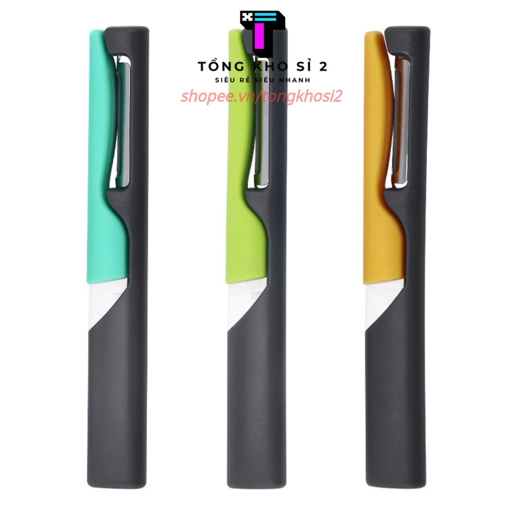 Nạo Rau Củ  - Dao gọt trái cây hoa quả 2IN1 có vỏ bọc an toàn hàng cao cấp - #daogothoaqua