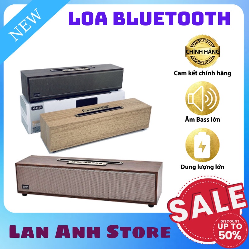 Loa Bluetooth XM520 20W Loa Thông Minh Vỏ Gỗ Cao Cấp Tạo Hiệu Ứng Âm Thanh Nổi 3D Kết Nối Đa Phương Tiện