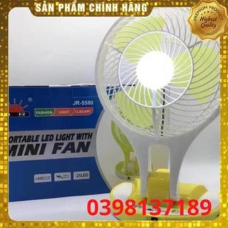 Quạt tích điện mini để bàn ly 5580