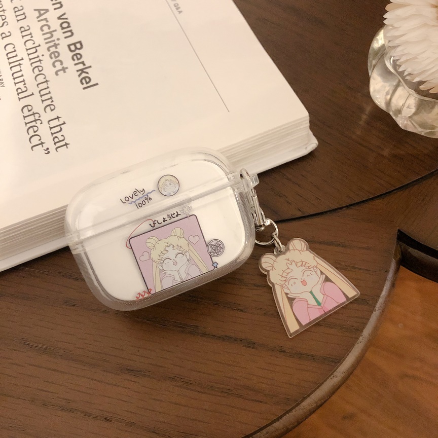 Vỏ Bảo Vệ Hộp Sạc Tai Nghe Edifier TWS1 Pro Trong Suốt Họa Tiết Hoạt Hình Dễ Thương