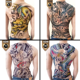 [Loại Ngắn Ngày] Hình Xăm Dán Kín Lưng Rồng (35x48cm)