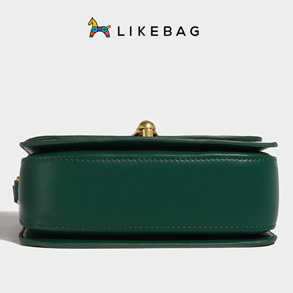 Túi xách nữ đeo vai LIKEBAG nắp gập họa tiết caro dáng chữ nhật 221XK6868-2 - LIBAGI