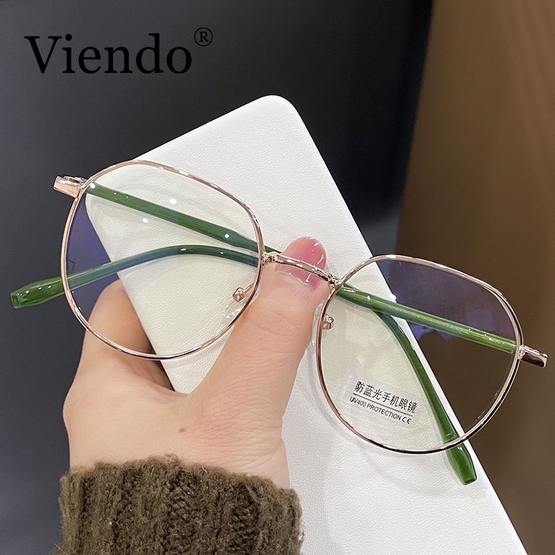 Mắt kính VIENDO tròng đổi màu chống ánh sáng xanh chống tia UV cao cấp màu sắc thời trang(có thể cắt cận thị ống kính)