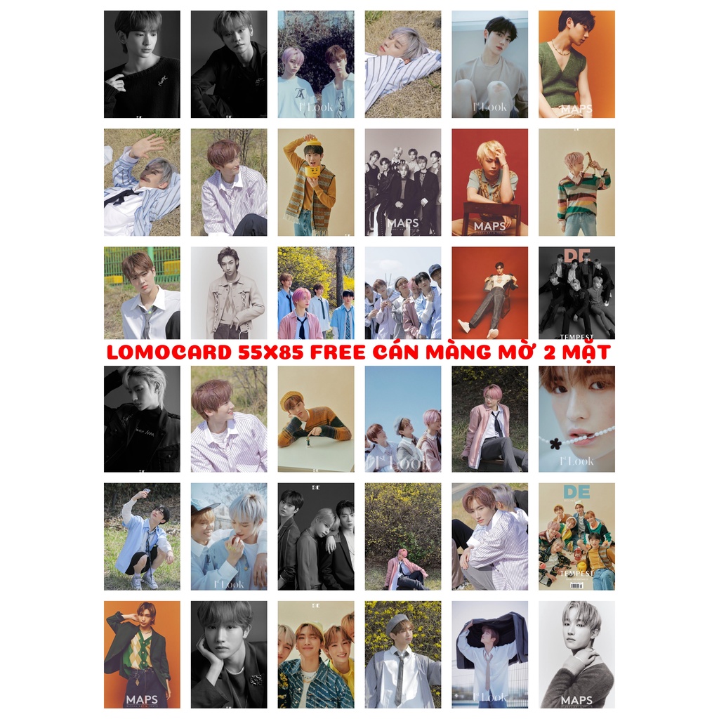 Lomo card 1 mặt 1 mặt 72 ảnh nhóm TEMPEST - Magazine