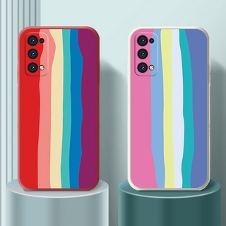 Ốp Lưng Silicone Họa Tiết Trái Tim Thời Trang Cho Oppo A55 A72 A92S A91 A52 K7 Reno 5 4 3 Pro