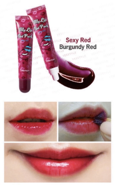 Son xăm môi Hàn Quốc chính hãng Berisom Chu My Lip Tint Pack# Sexy red- Màu mận quyến rũ | BigBuy360 - bigbuy360.vn